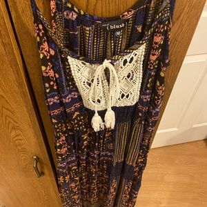 Sweet Summer Maxi Dress with Crochet Detailing